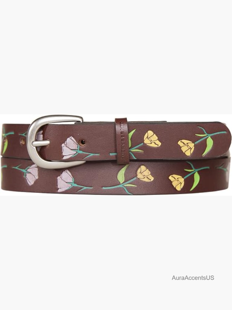 Genuine Leather Belt With Harness Buckle For Jeans Or Pants
